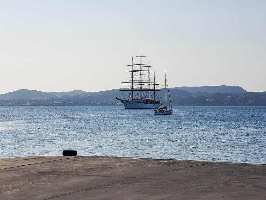 four masted sail boat