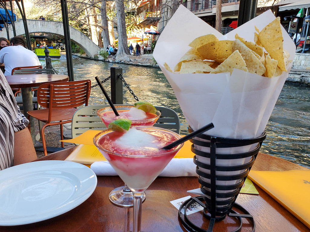 margaritas at Boudro's