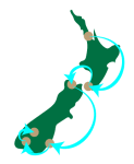 New-Zealand new zealand map