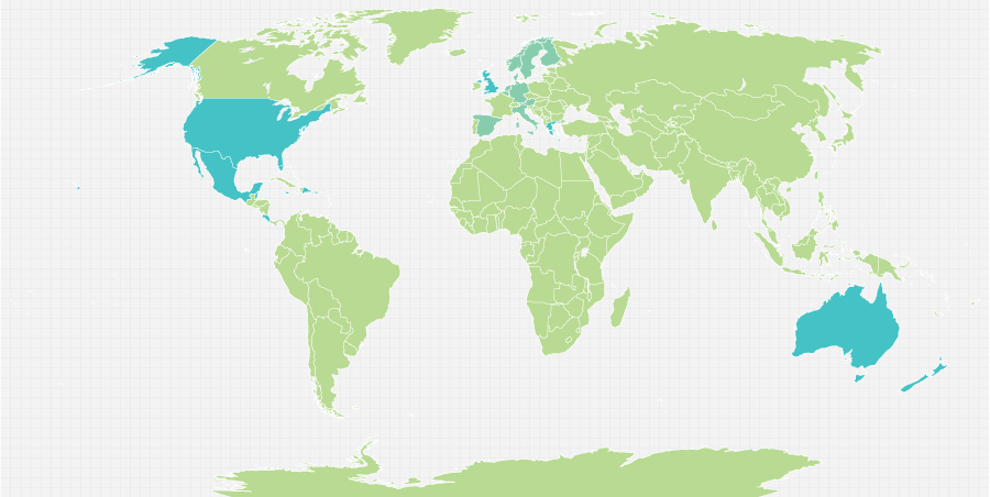 world map