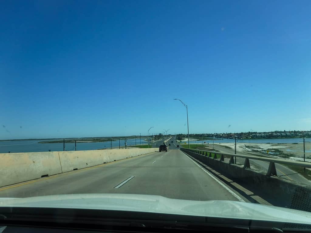on the road to Port Aransas