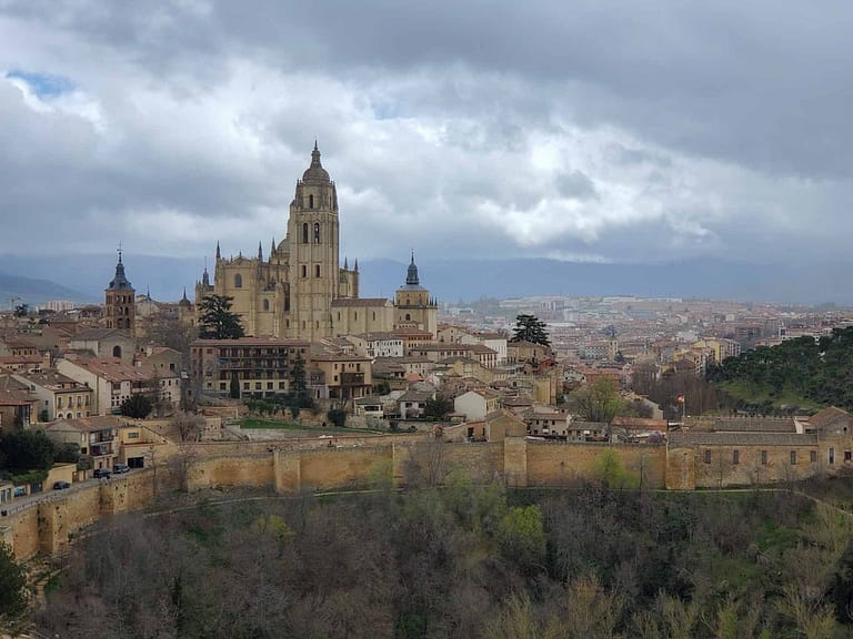 Segovia cathedral from the alcazar