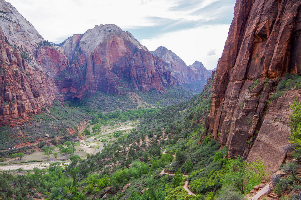 trail leading into valley