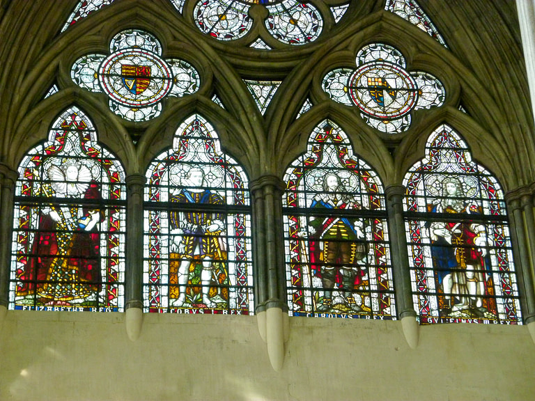 stained glass at Westminster Abbey