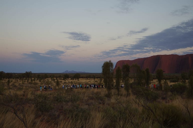 Uluru and Kata Tjuta at sunrise