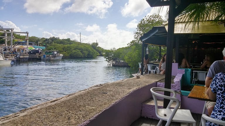 canal side dining