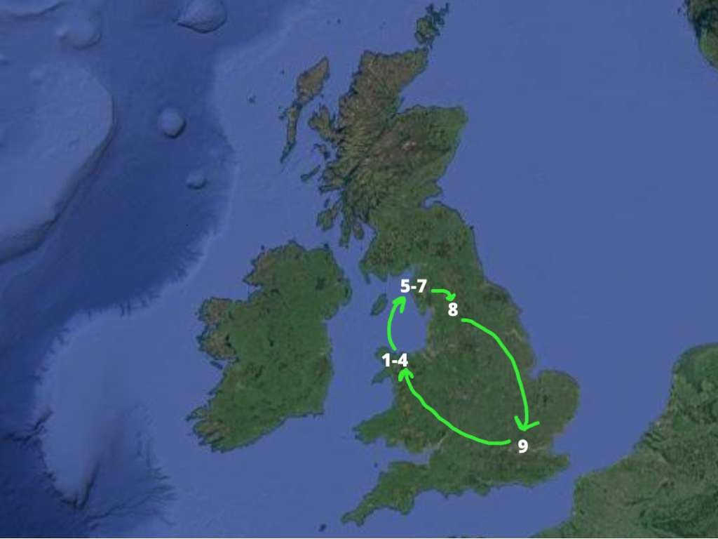 itinerary map