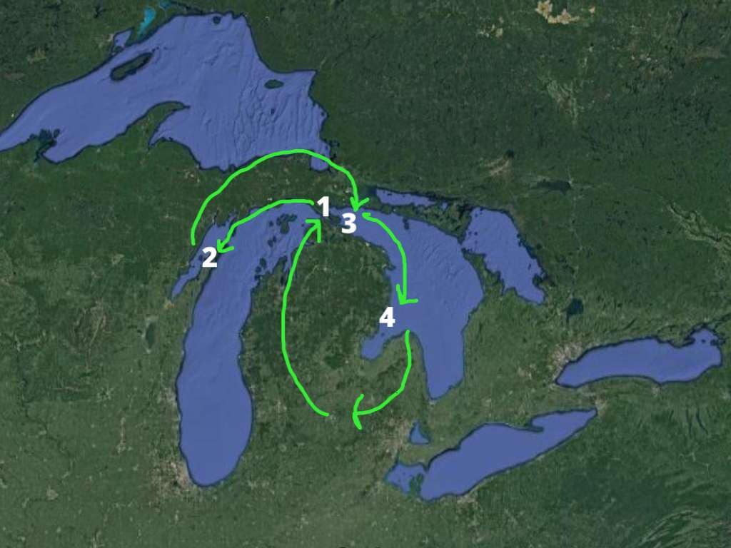 itinerary map