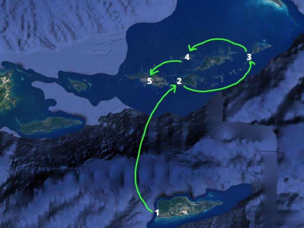 itinerary map