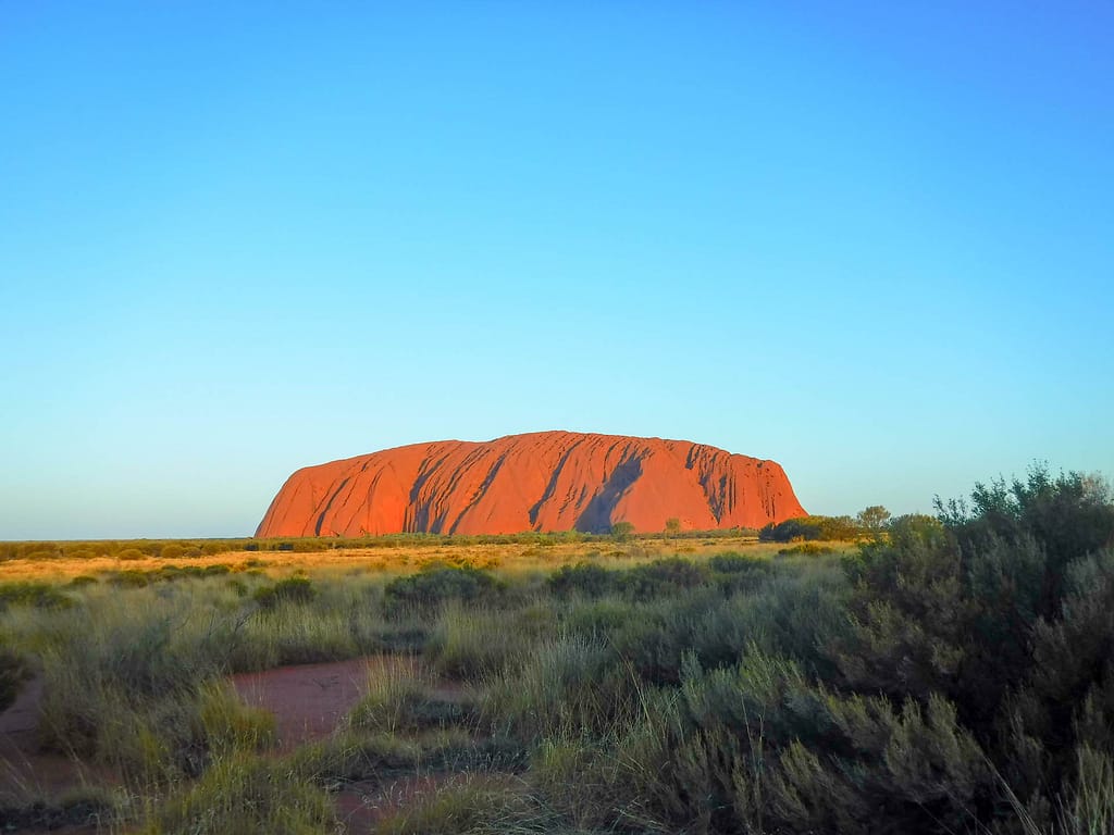 Uluru at sunset