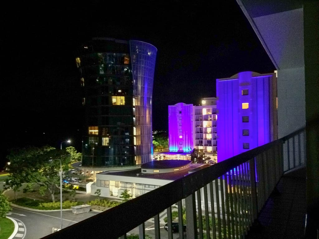 Cairns at night