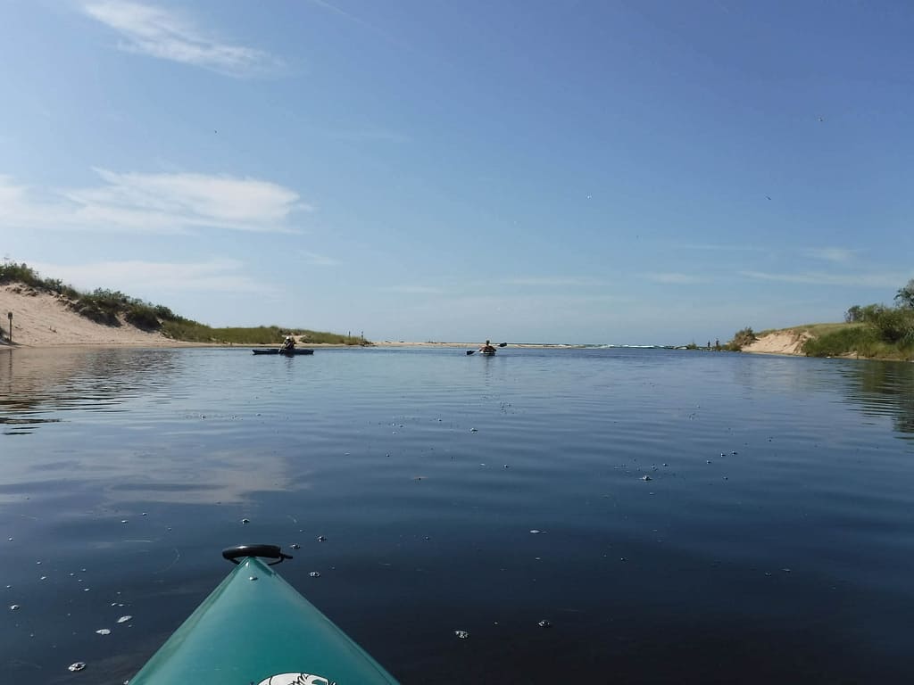 kayak in water