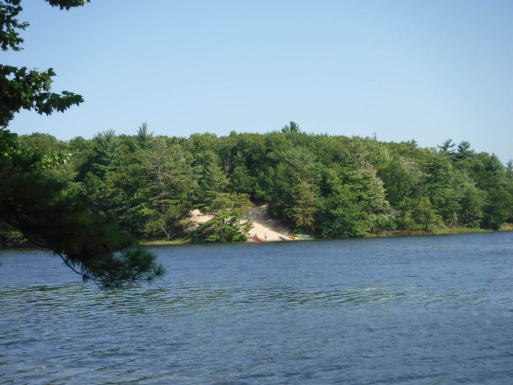 beach on Lost Lake
