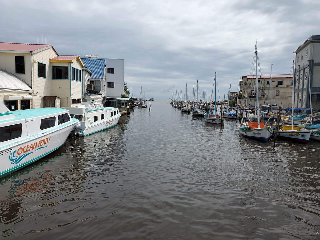 Leaving Belize City
