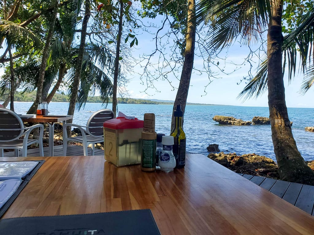 CahuITA Inn restaurant deck