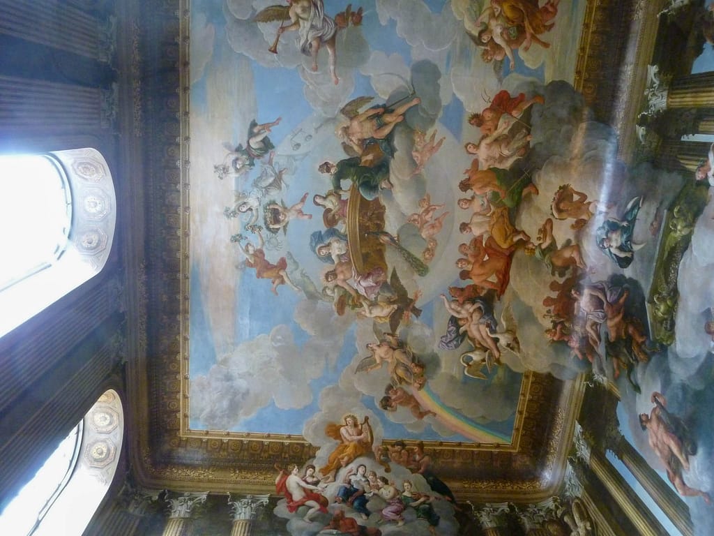 mural from ceiling to wall