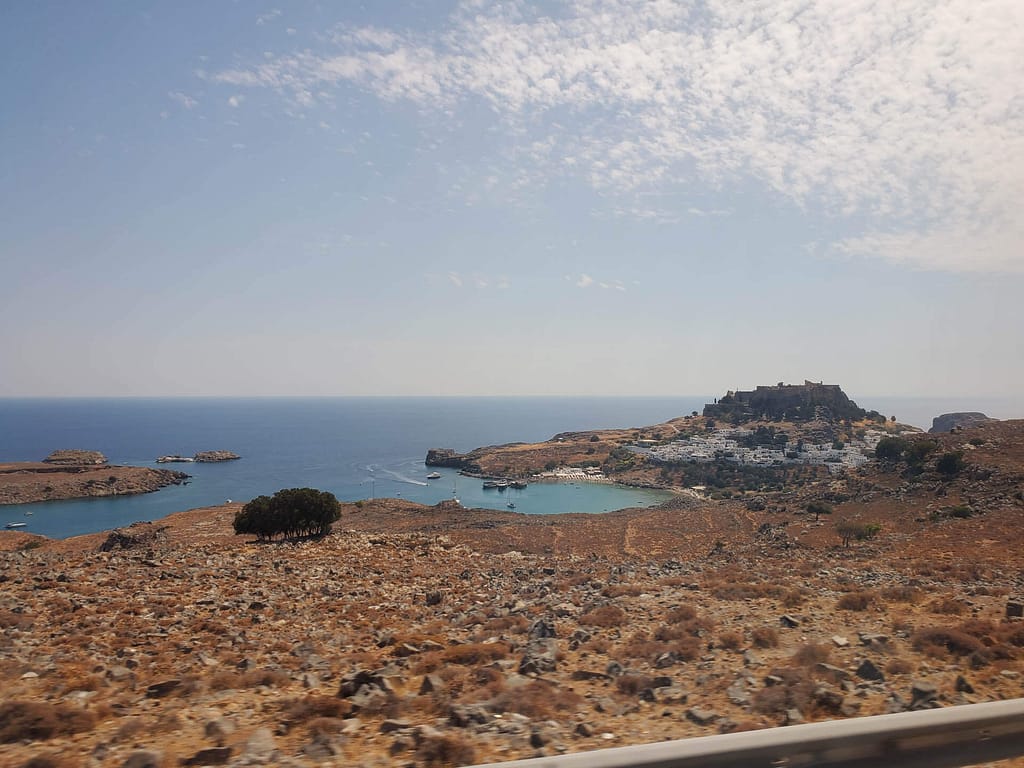 Lindos from the main road