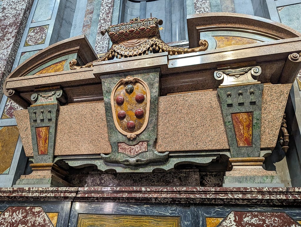 interior detail of chapels