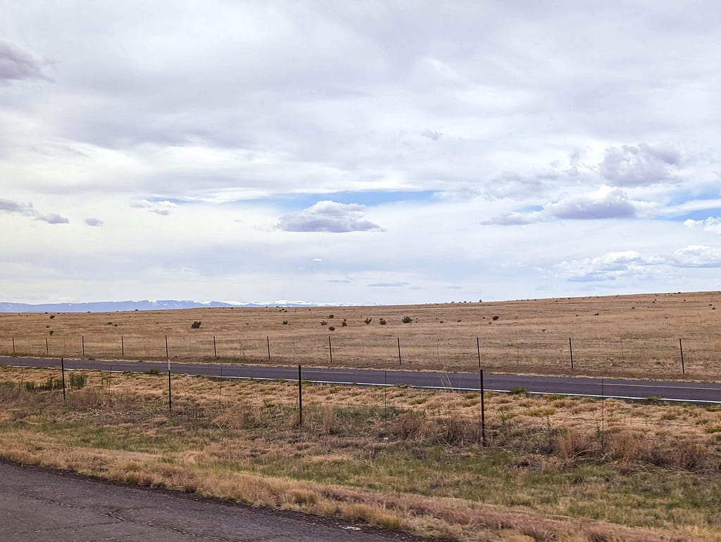 mountains in the distance