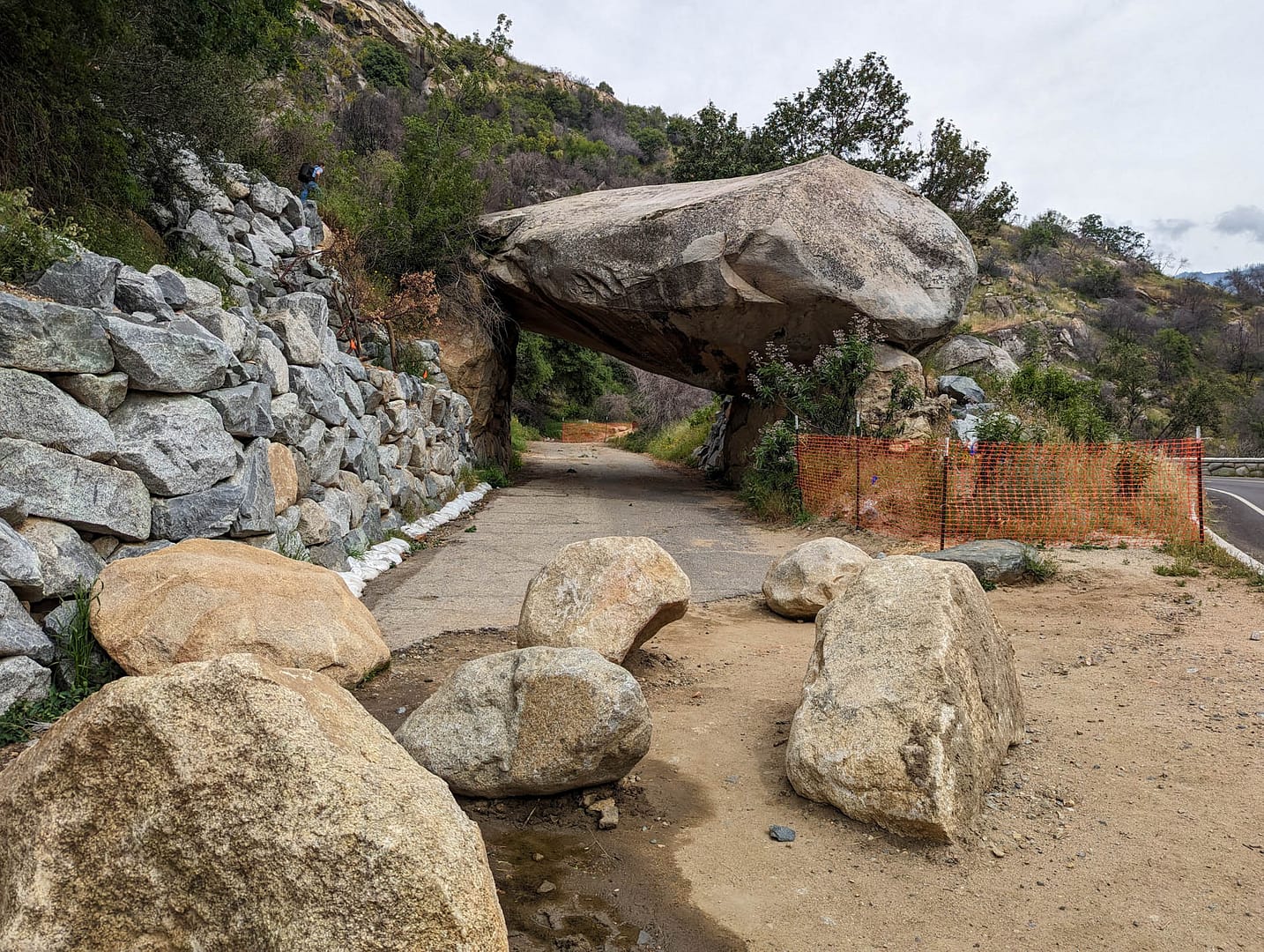 large balanced rock