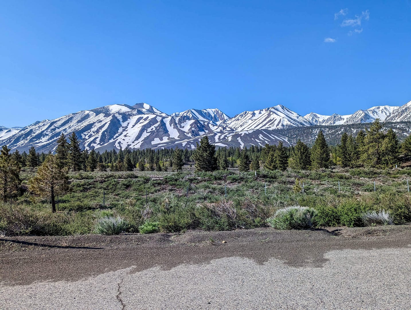 snowcapped mountains