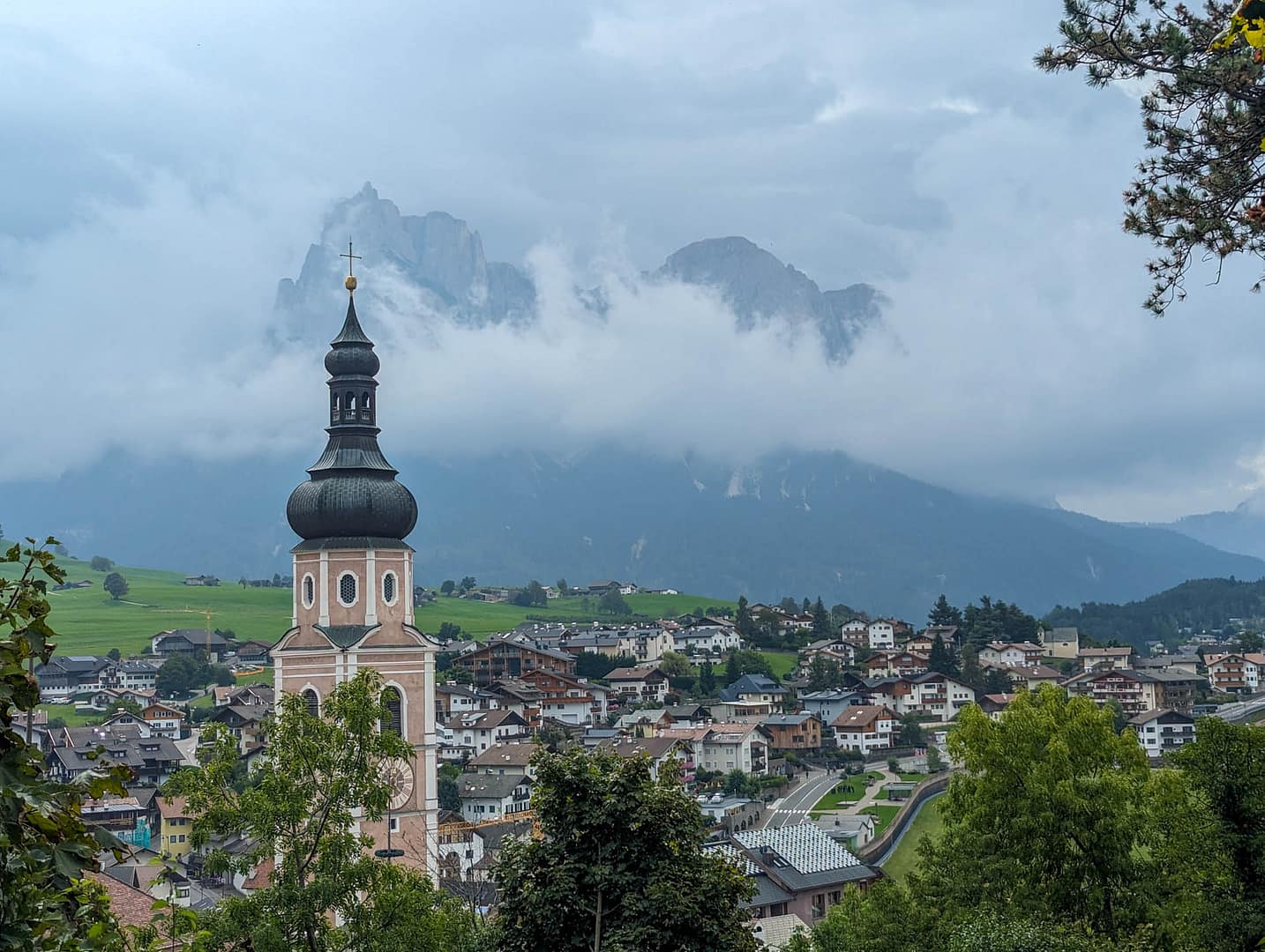 bell tower and Schlern
