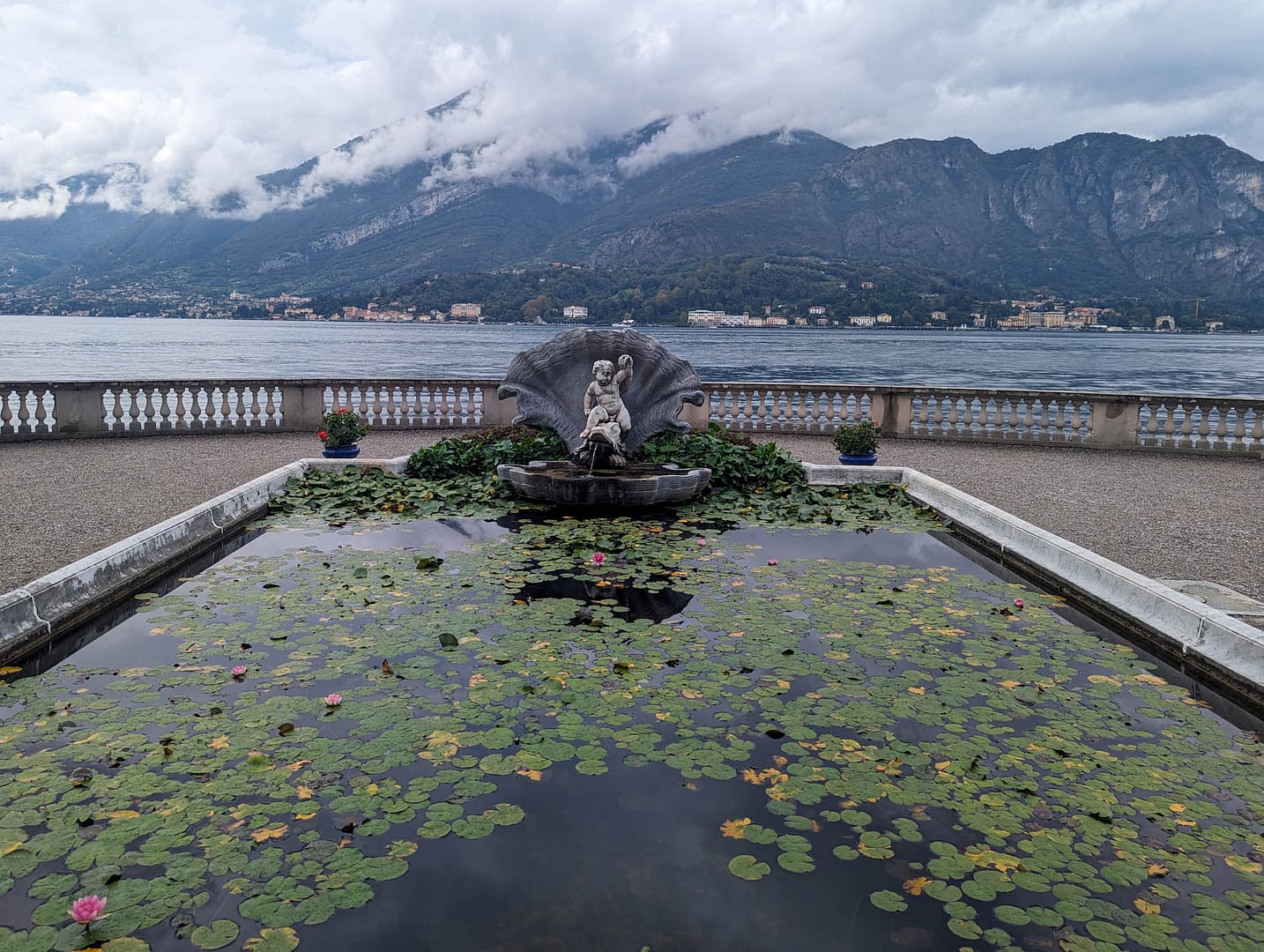 manmade pond near lakeshore