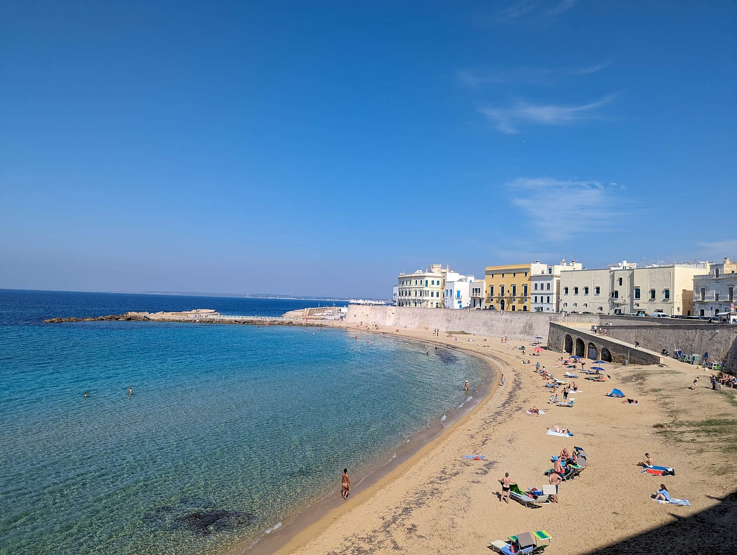 beach next to town wall