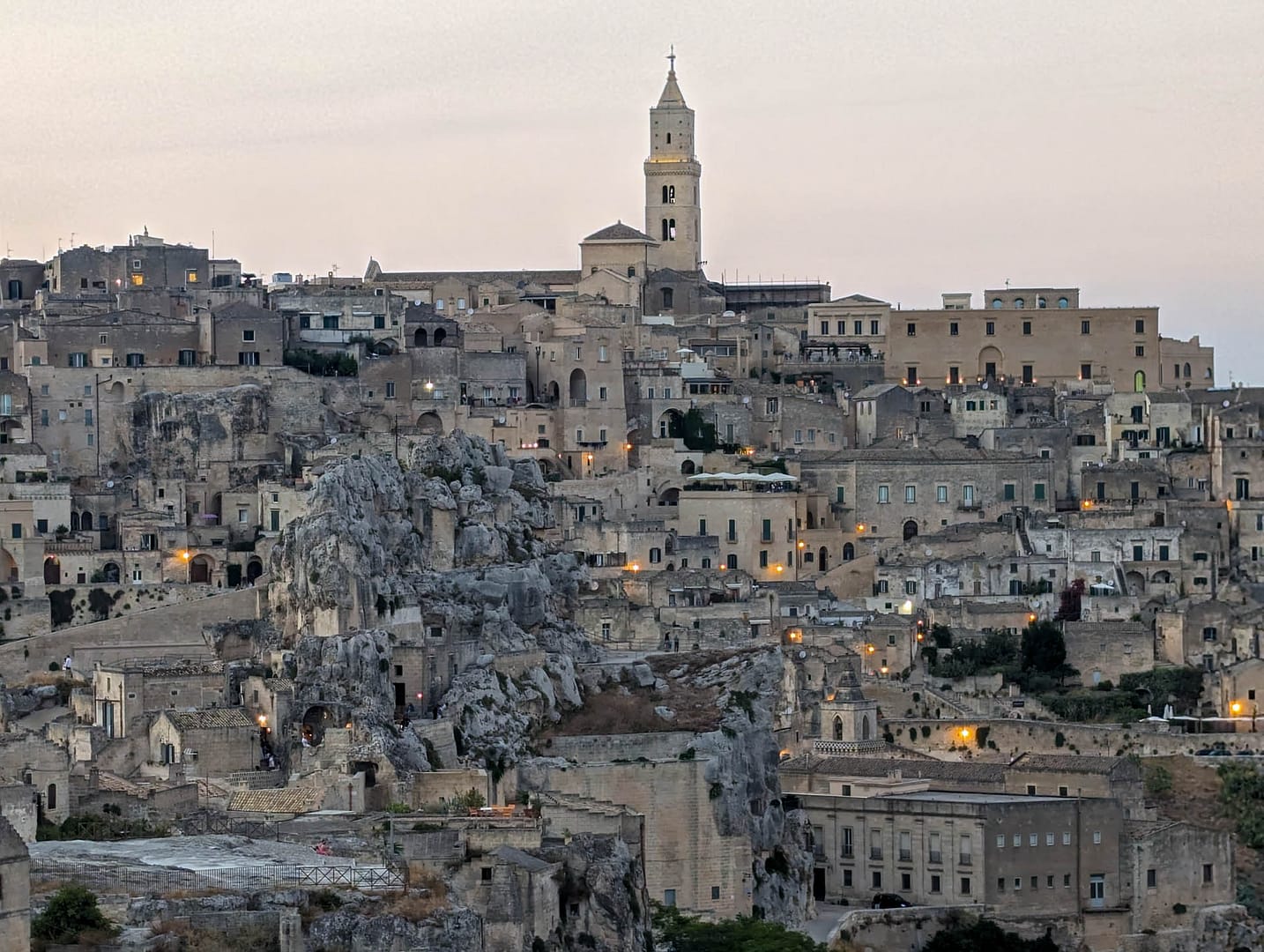 Matera at dusk