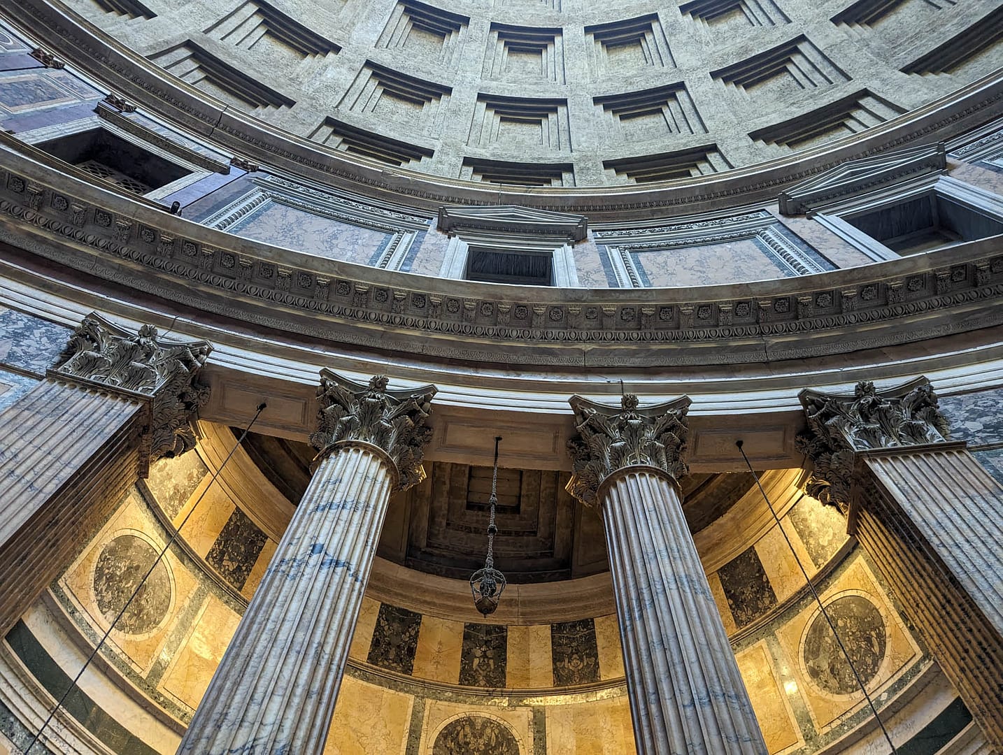 columns and ceiling