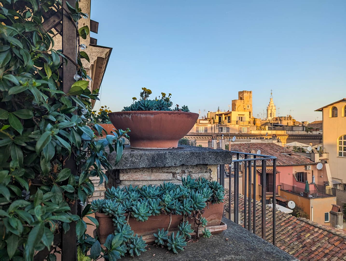 view from balcony