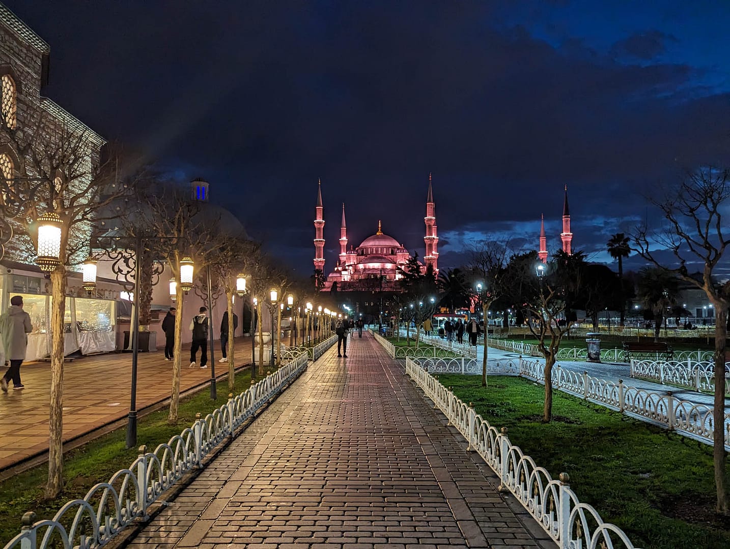 exterior at night