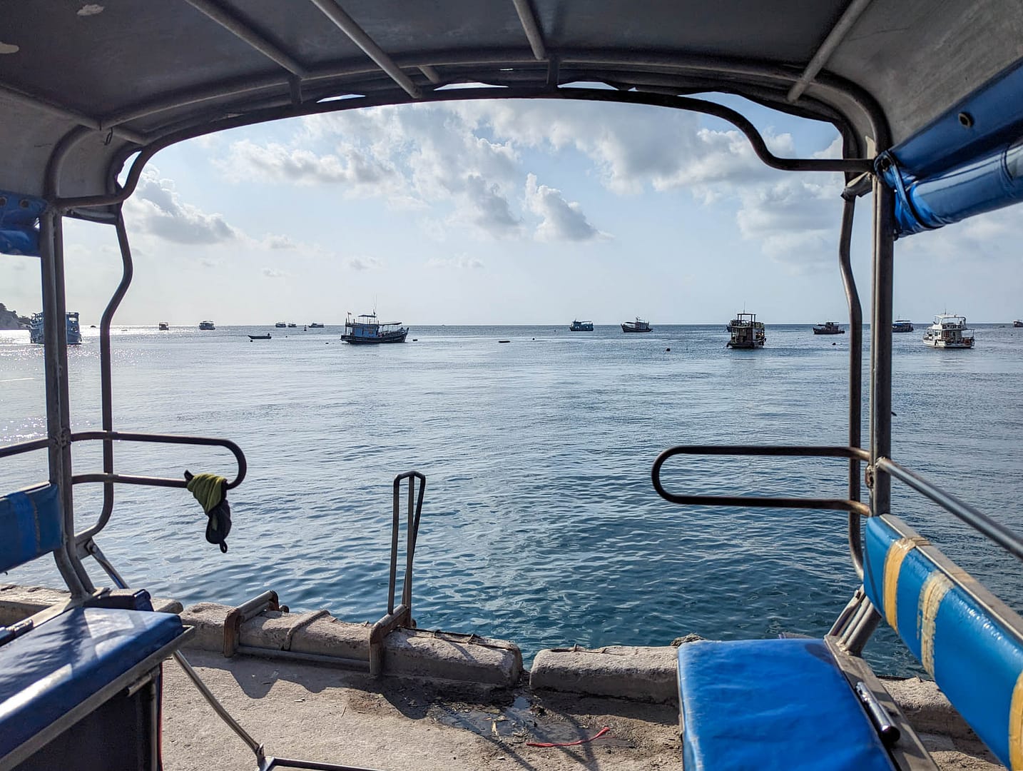 view from songthaew