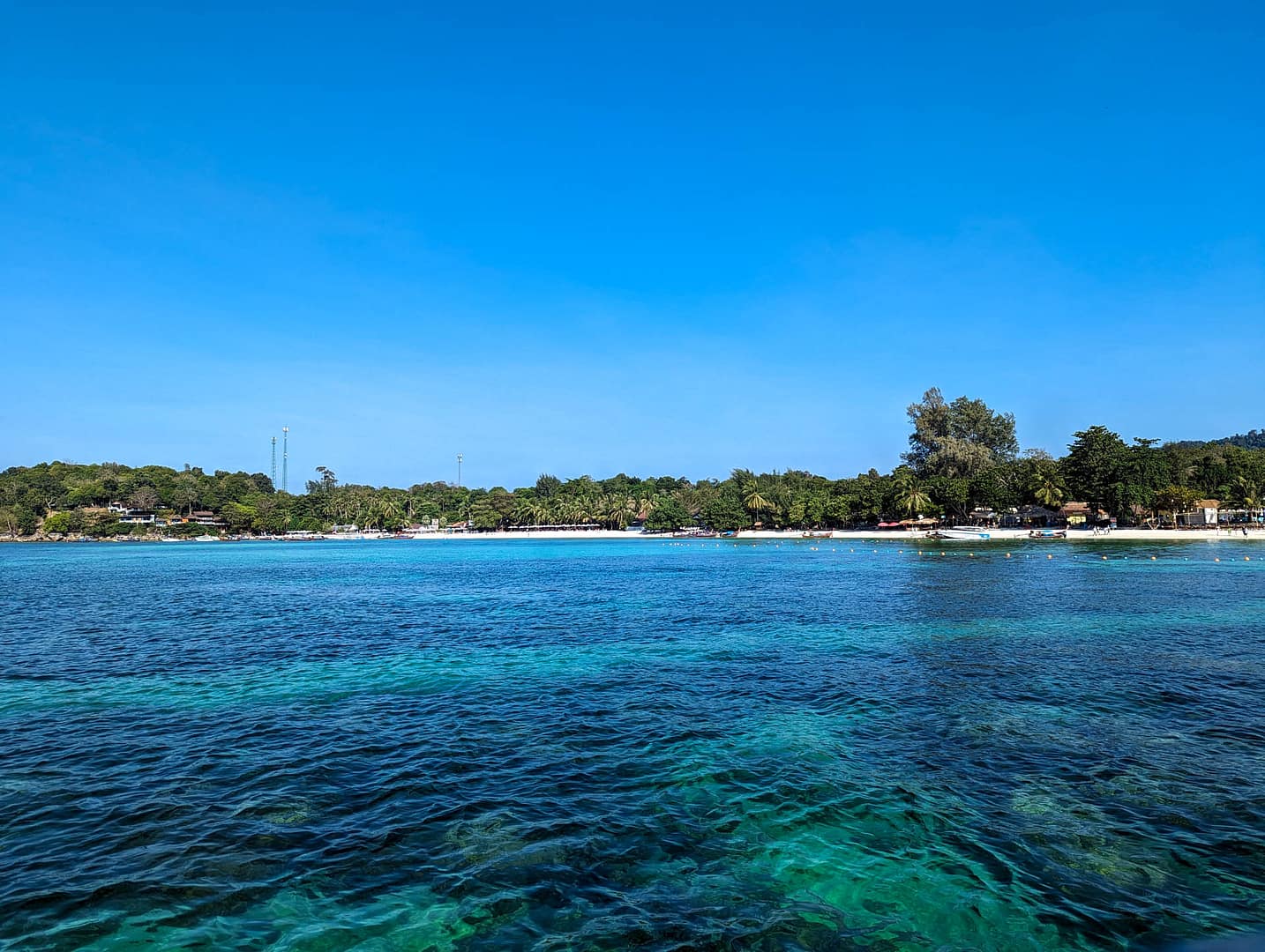 beach from boat