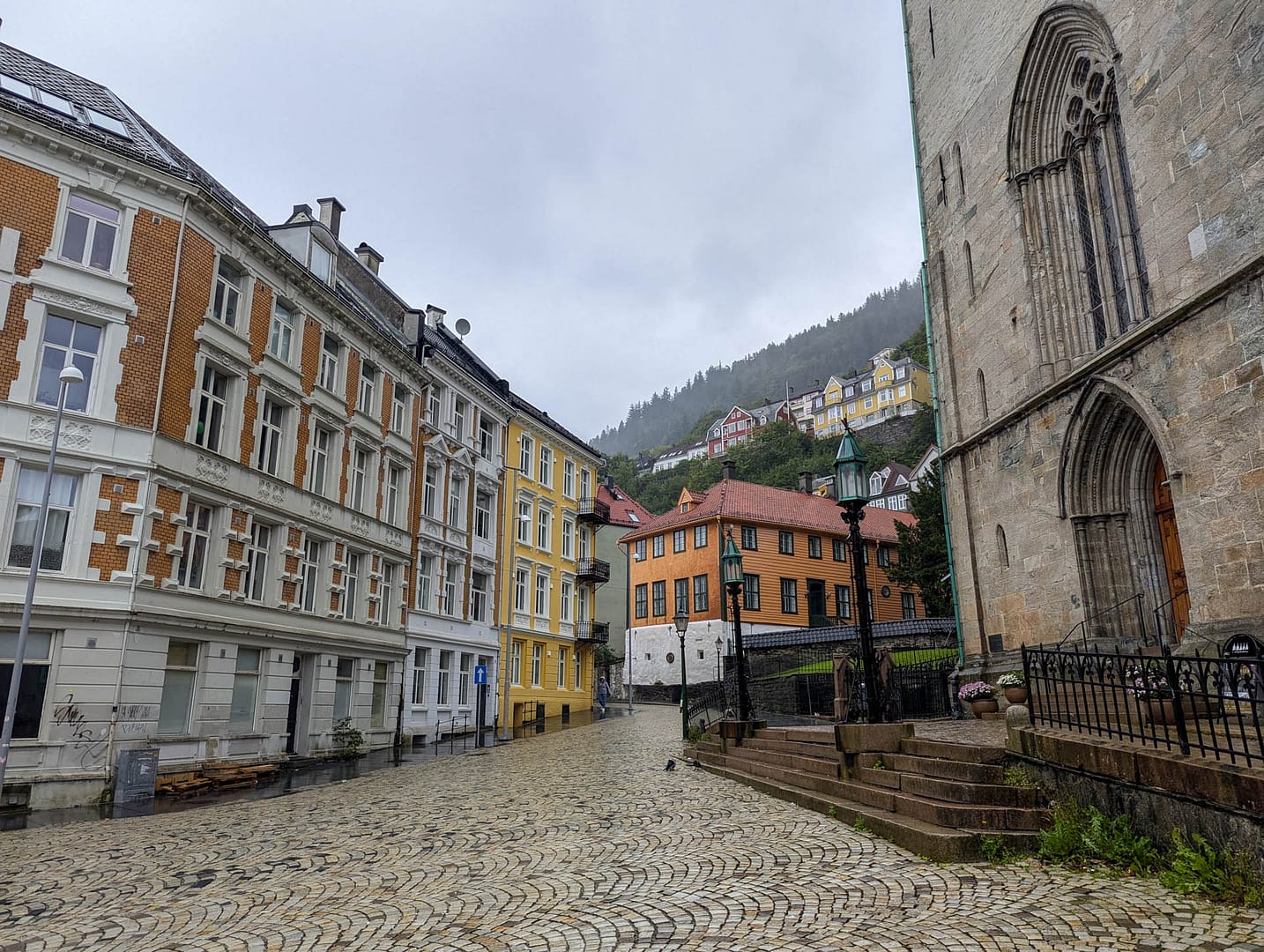 old buildings on street