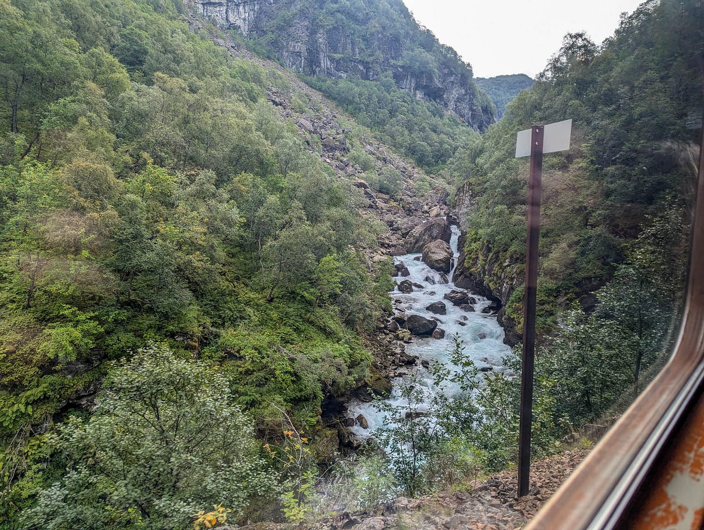 view from train