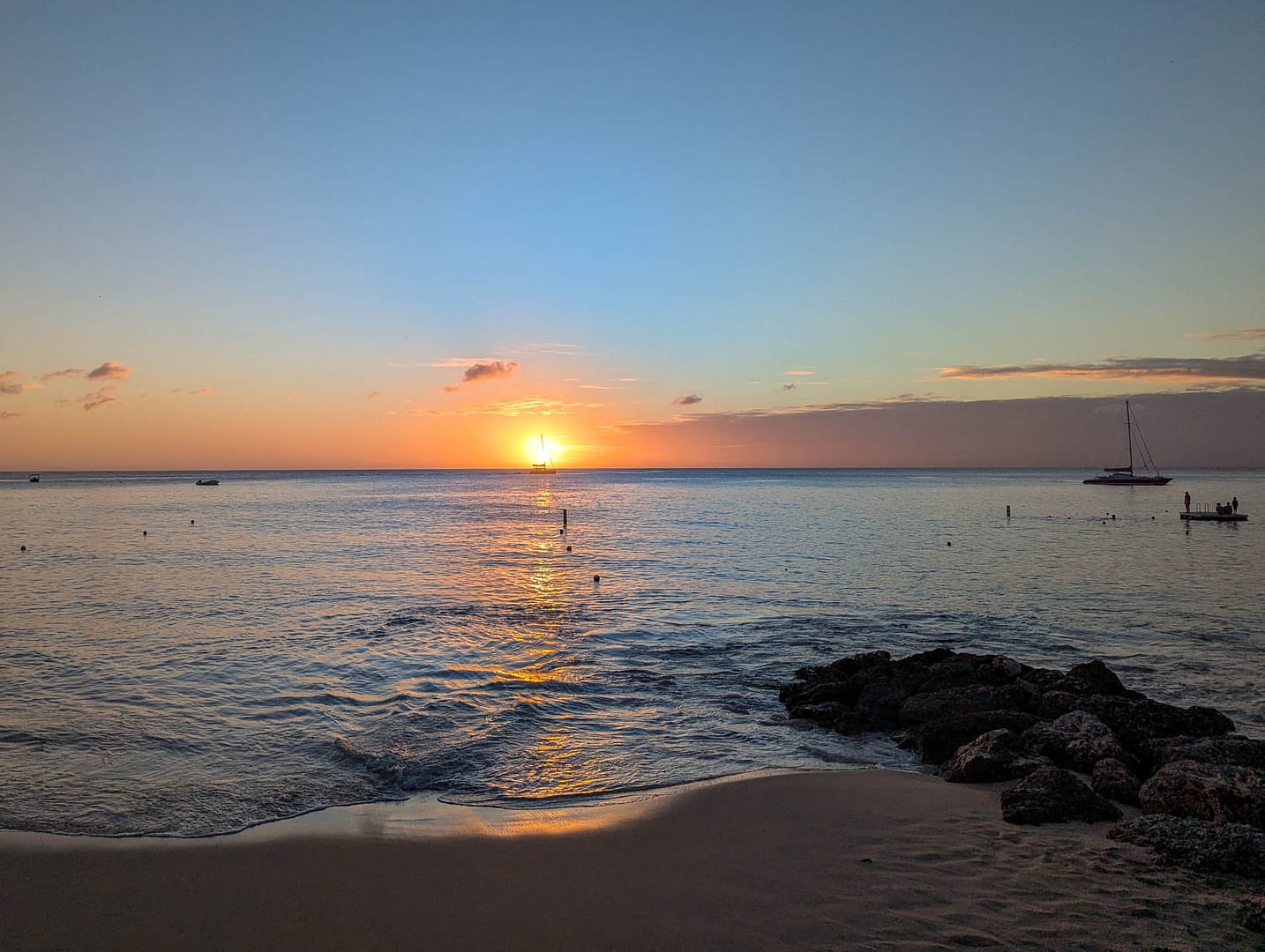 sunset at beach