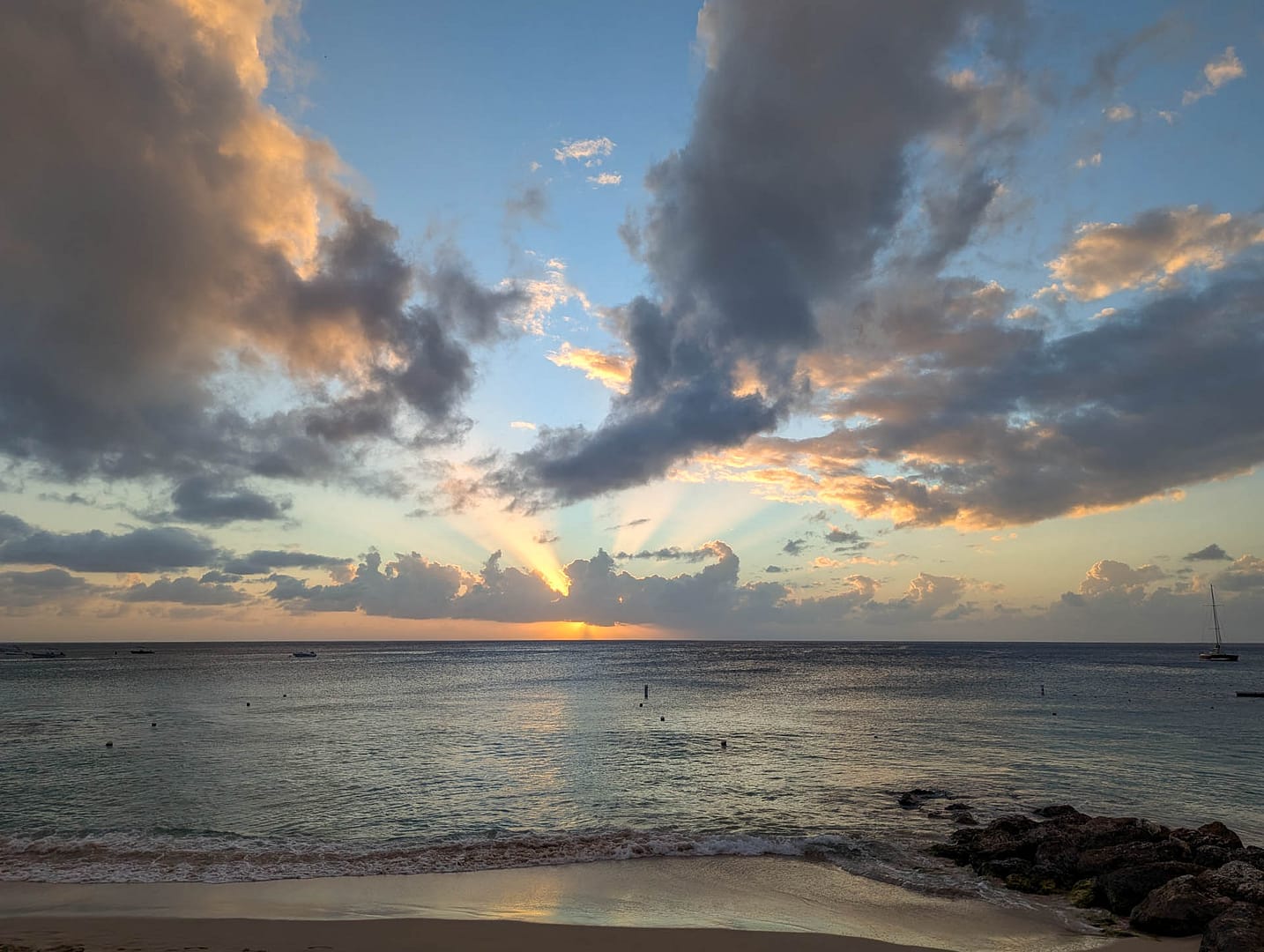 sunset at beach