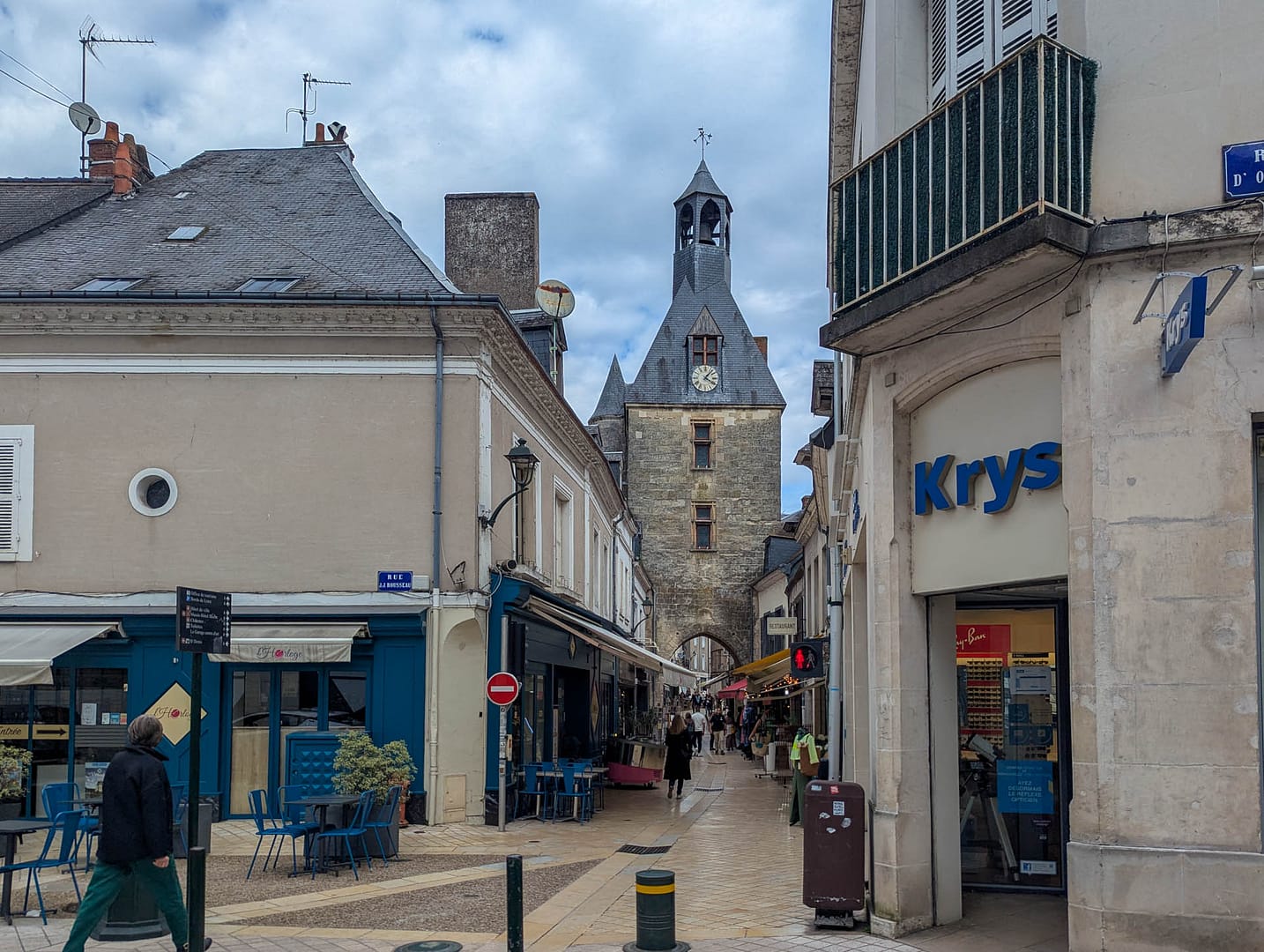 tower over street