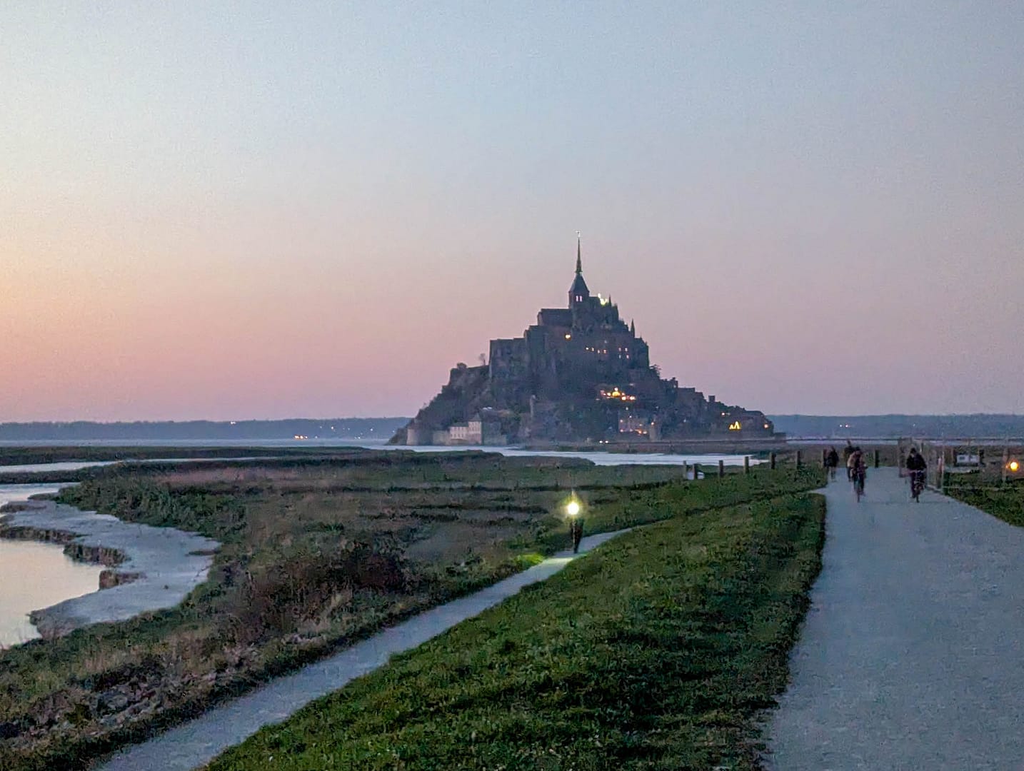 Mont St-Michel at dusk