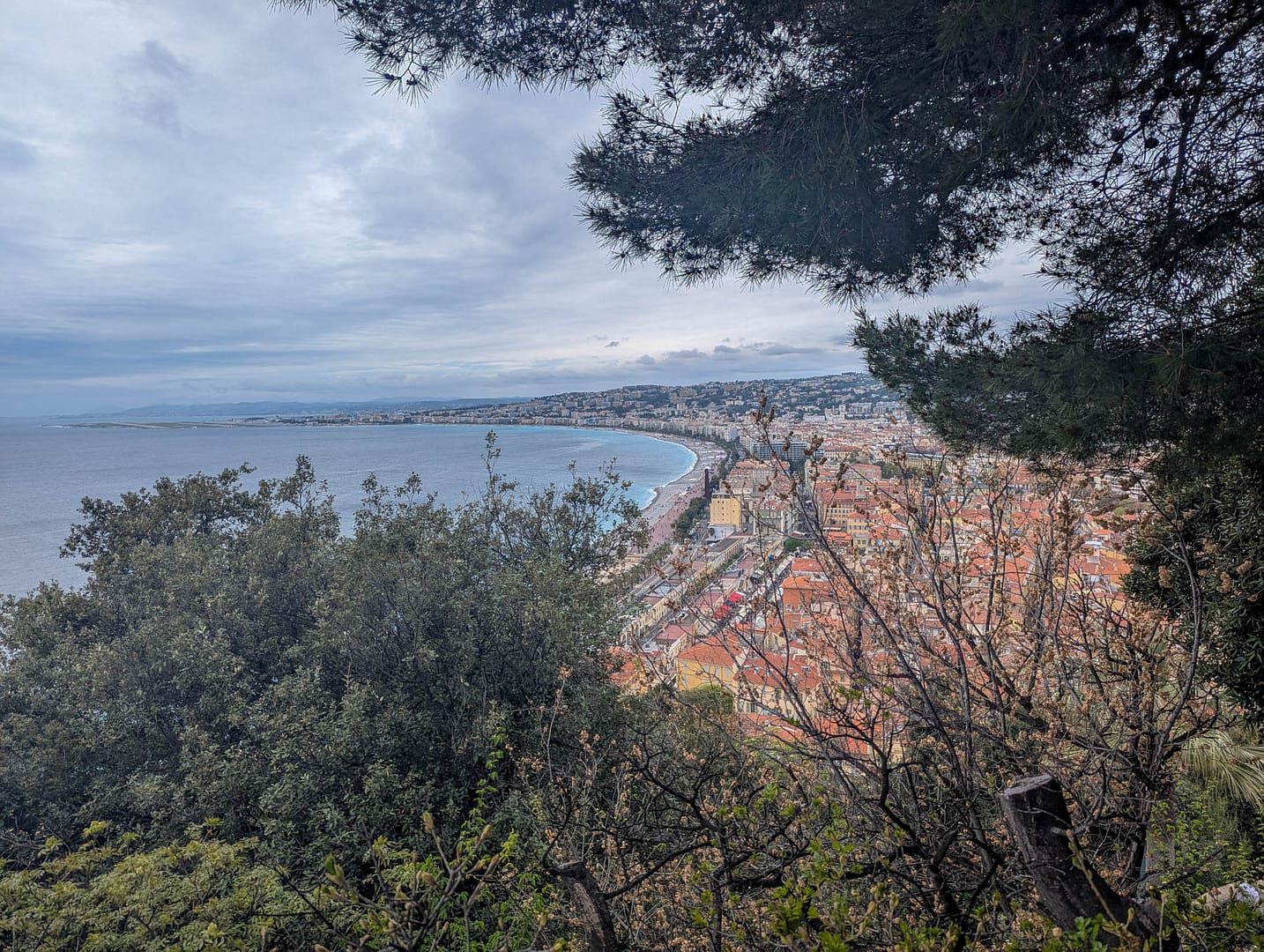view of Nice from Castle Hill