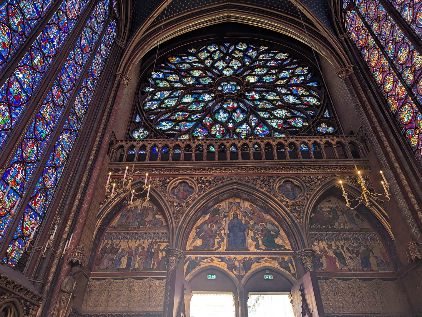 Sainte-Chapelle entrance wall