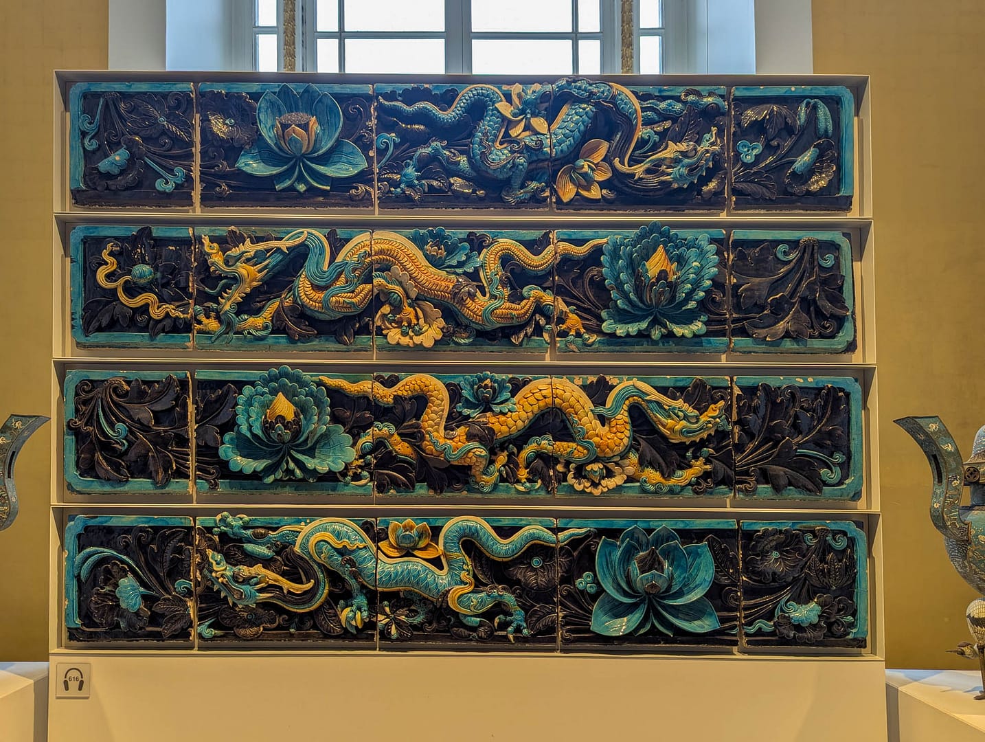 Asian ceramic panel