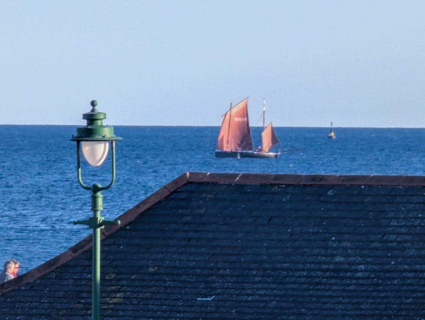 red sailboats