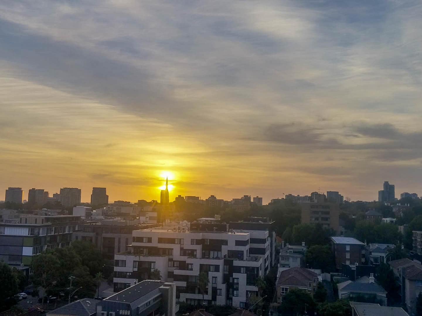city sunset
