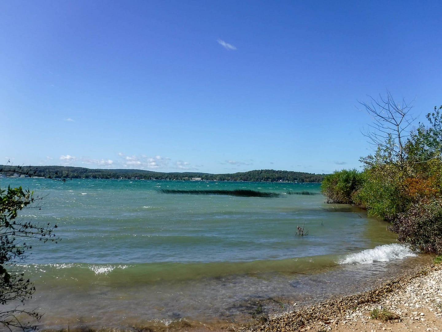 whitecaps on Lake Charlevoix