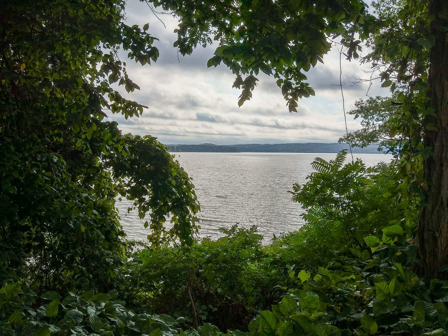 view from campsite over Duck Lake