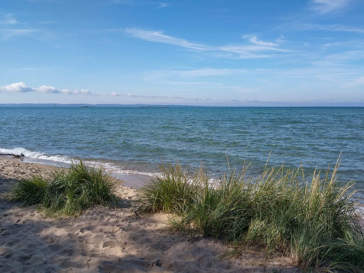 beach on the Mission peninsula