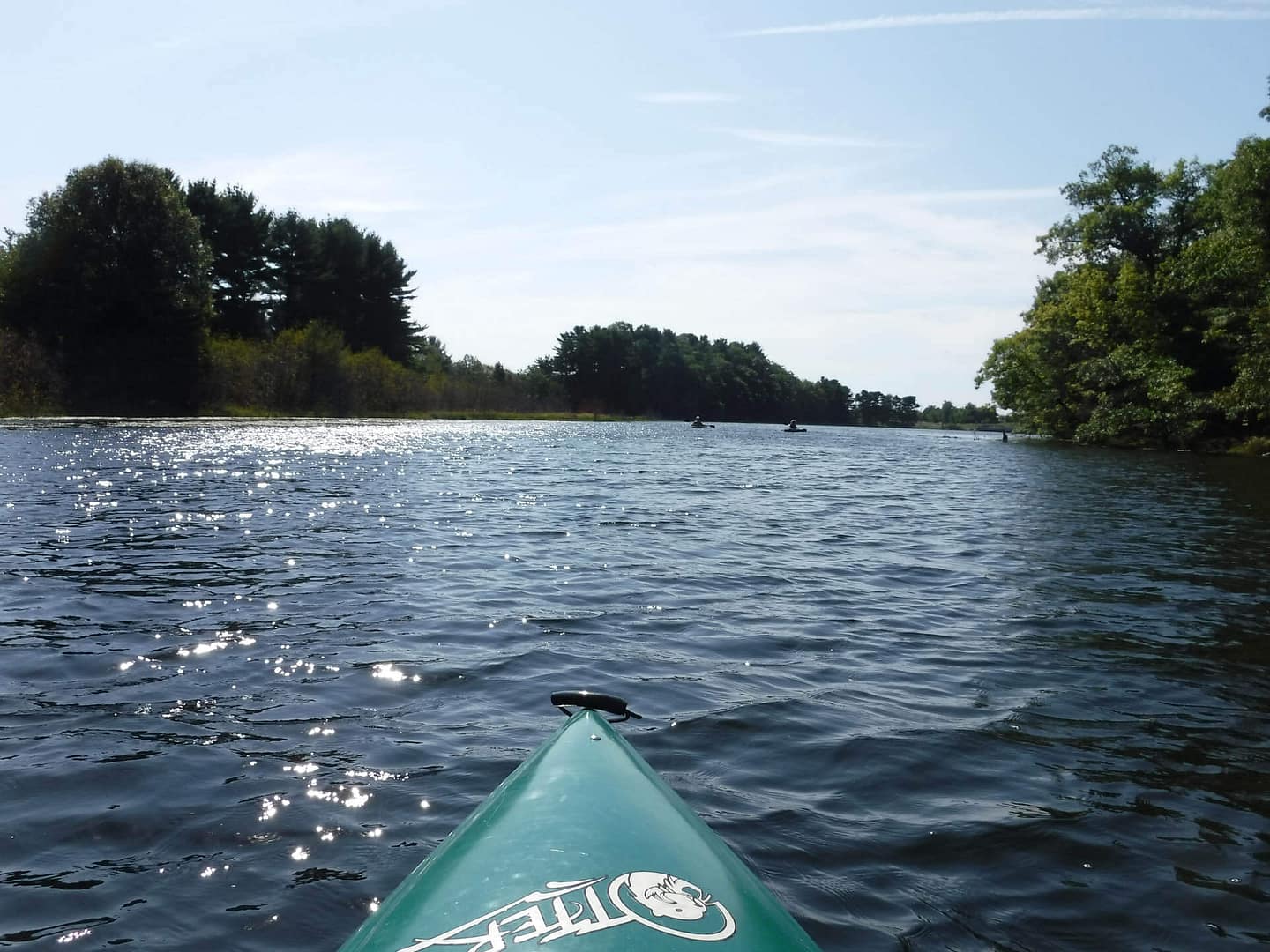 kayak on river