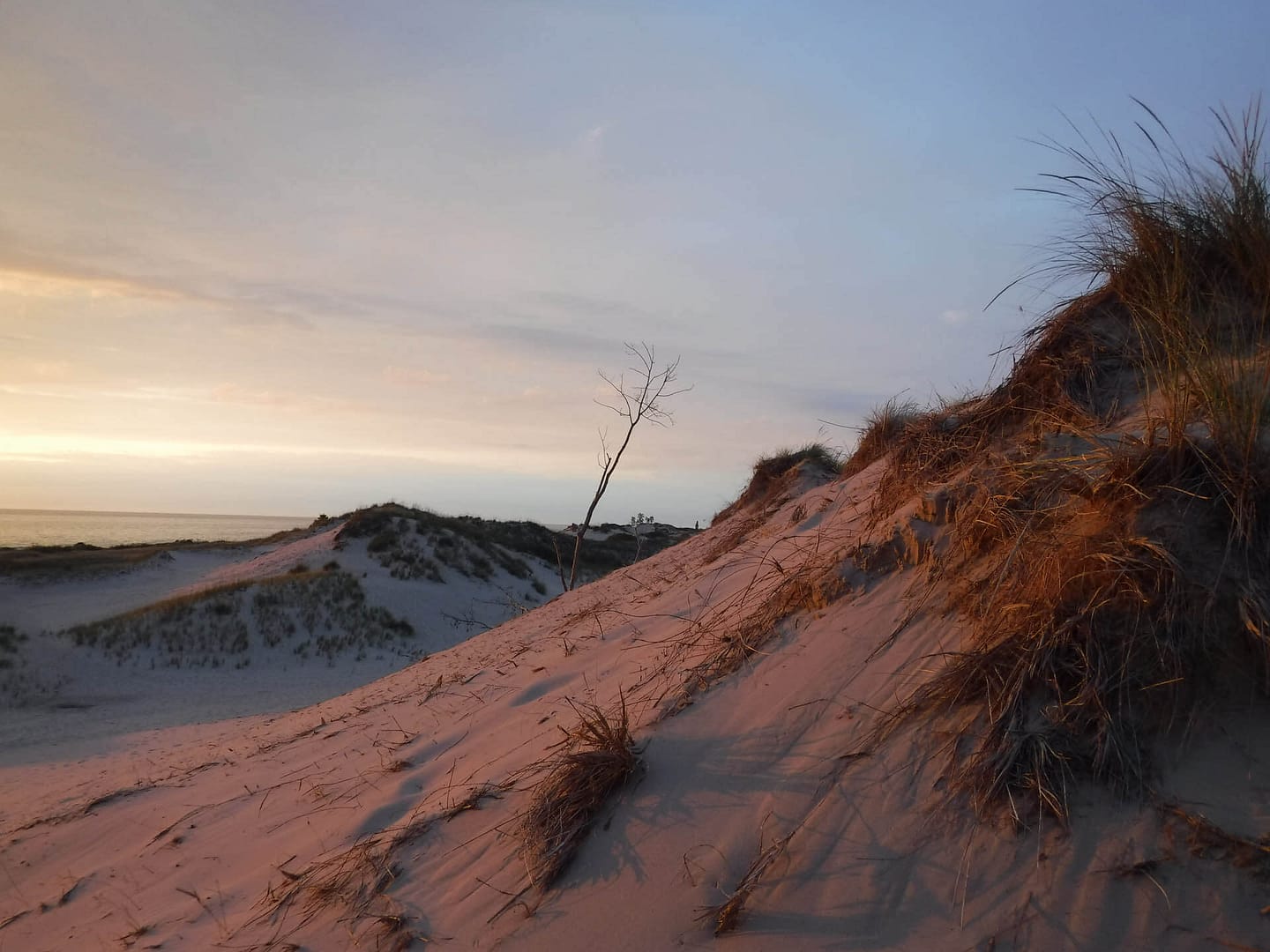 sunset on sand